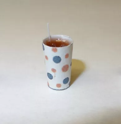 Dollhouse Cola Soda Pop In Fast Food Cup With Straw For 1:12 Miniature Diner • $2.49