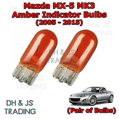 For Mazda MX5 Amber Side Indicator Bulbs Flash 501 Side Tail Pair MK3 (05-15) • $4.06