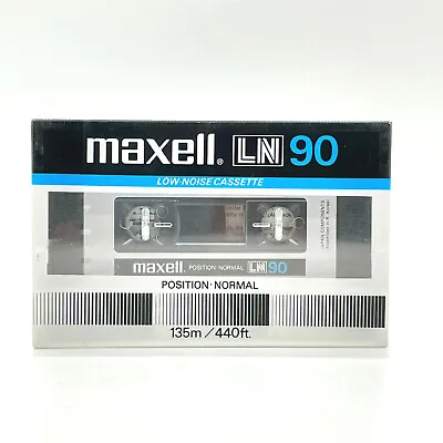 Genuine Maxell LN 90 Type I Low Noise Cassette Tape Brand New & Factory Sealed • $16
