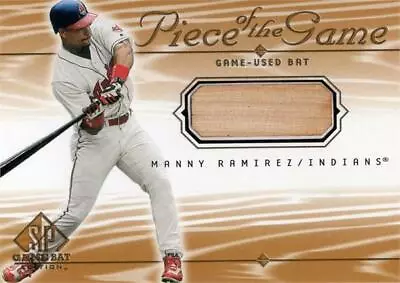 Manny Ramirez Relic Bat Patch Baseball Card 2000 Upper Deck Piece The Game #MR • $12