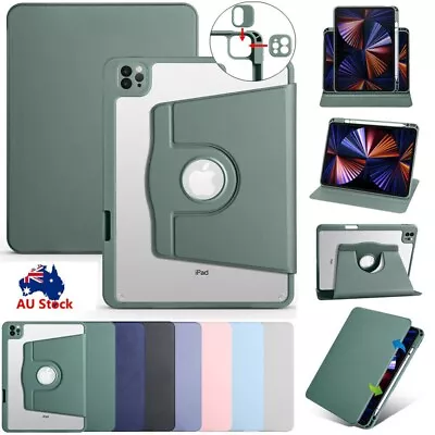 For IPad 10/9/8/7/6/5th Gen Air 5 Pro 11 12.9 Rotating Case Leather Smart Cover • $19.29