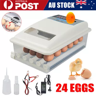 24 Egg Incubator Fully Automatic Turning Digital LED Hatching Chicken Poultry AU • $49.99