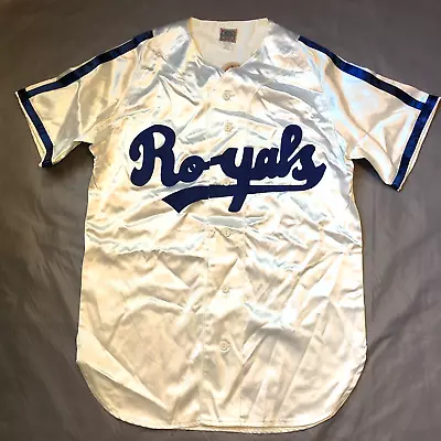 New Ebbets Field Flannels 1946 Montreal Royals Satin Baseball Jersey Sz Small • $299.99