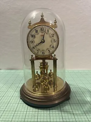 Vintage Kundo  Clock West Germany Glass Dome Working BS3 • $97.49