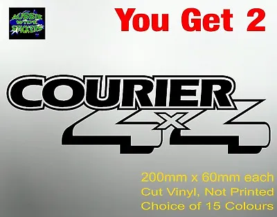 $6.90 • Buy COURIER 4X4 Stickers Gearbox Bullbar Ute Decal For Ford 200mm (x 2)
