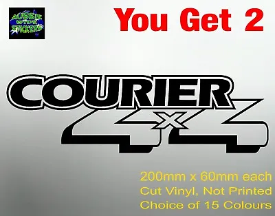 COURIER 4X4 Stickers Gearbox Bullbar Ute Decal For Ford 200mm (x 2) • $6.90