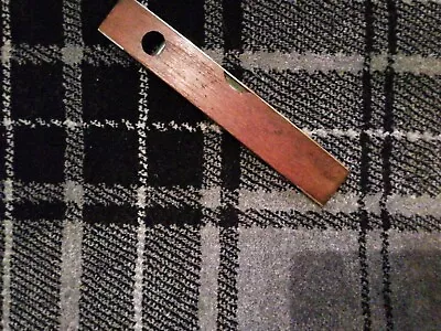 £7 • Buy Antique John Rabone & Sons No 1626 Torpedo Shaped Brass & Mahogany Spirit Level