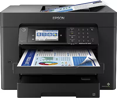 Epson WorkForce Pro WF-7840 Wireless Wide Format Color All-in-One Inkjet Printer • $333.33