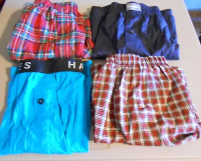 Wholesale Lot 1199 Four Pr  Size Med Mens Boxers Goodfellow Hanes New • $11.99