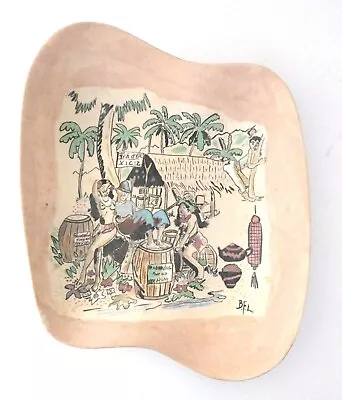 Vintage Trader Vic's Ceramic Hors D'oeuvres Tray Tiki Bar Decor • $299.99