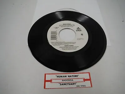 7  45 RPM NOS Unplayed Madonna Human Nature / Sanctuary • $9