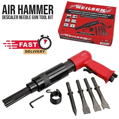 £30.99 • Buy Hammer 150mm Drill Gun With  4X Chisels Needle Descaler Paint Rust Remover