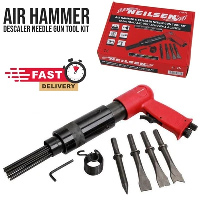 £30.99 • Buy Hammer 150mm Drill Gun With  4X Chisels Needle Descaler Paint Rust Remover