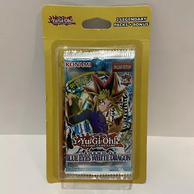 Yu-Gi-Oh! 2 Legendary Packs+Bonus Blister Legend Of Blue Eyes +Invasion Of Chaos • $18.89