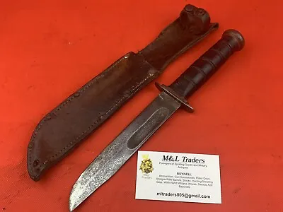 Original WW2 USMC PAL Fighting Knife RARE EARLY RED SPACERS USGI • $425