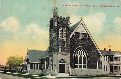 Grace Episcopal Church Muskogee Oklahoma OK C1910 Postcard • $6.29