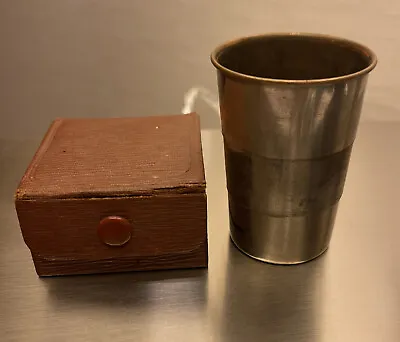 Vintage Antique Collapsible Cup With Case • $29.99