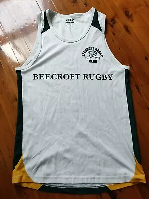 Beecroft Rugby CLUB Gilbert Mens Training Singlet Size M GUC • $17.95