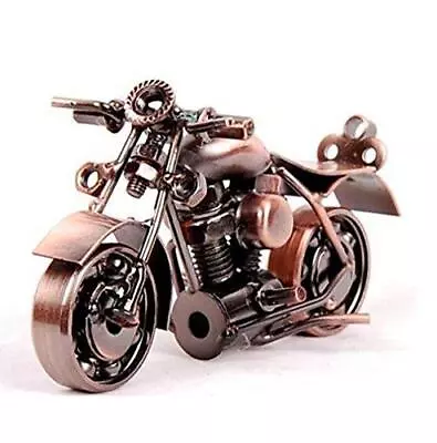 Metal Motorcycle Decor Harley Davidson Figurine Iron Motorcycle Sculpture Desk • $29.99