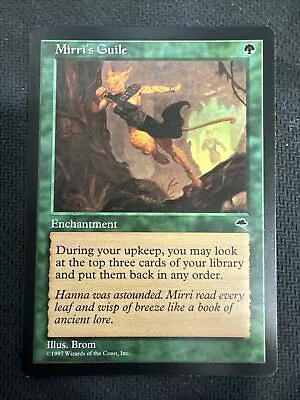 Magic The Gathering: Mirri's Guile Green Tempest Rare NM • $30