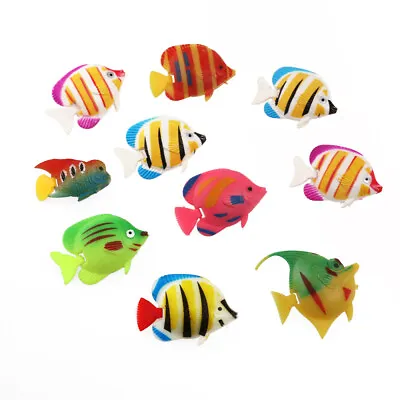 $5.22 • Buy 10PCS Fish Bowl Floating Decor Fake Pet Fish Artificial Fish For Fish Tank