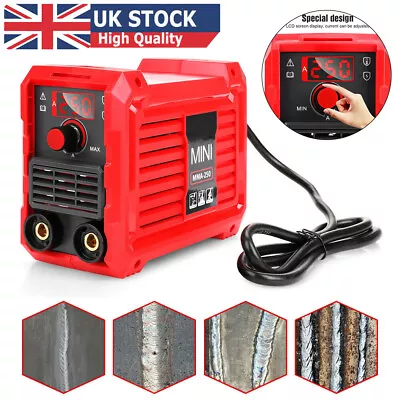 Portable Mini ARC MMA‑250 Amp IGBT Inverter Welder Electric Welding Machine UK • £45.50