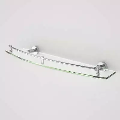 Caroma Cosmo Metal & Glass Shelf - Single Shelf 600mm Wide Chrome • $84