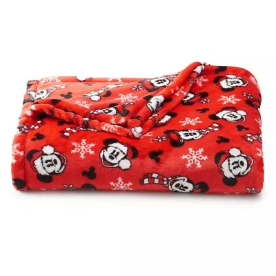 Super Soft Oversized Ultra-Plush Throw - Mickey And Minnie Mouse Christmas • $24.99