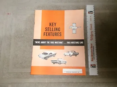 Org 1965 Ford Mustang Dealership Salesman Sales Brochure 2+2 Fastback & More • $14.99