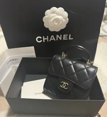 Authentic Chanel Mini Shoulder Flap Bag Come With Everything + Copy  Of Receipt • $4700