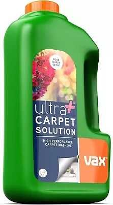 Carpet Cleaner Vax Ultra Plus Solution Shampoo Fluid Remove Stains Rose 1.5L UK • £13.80