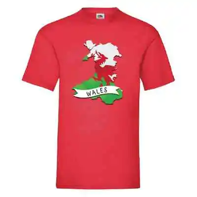 Wales Map T-Shirt Small-2XL • £10.79