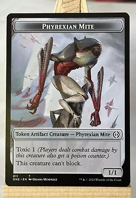 PHYREXIAN MITE   PHYREXIAN GOBLIN Token - MtG Phyrexia: All Will Be One - MINT • £1.50