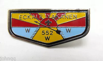 Boy Scout BSA OA Flap Eckale Yakanen Lodge 552 Enamel Lapel / Hat Pin • $10.90