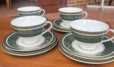 £30 • Buy JT 4x Royal Doulton Bone China Vanborough Pattern Trio Tea Cups Saucers & Plates