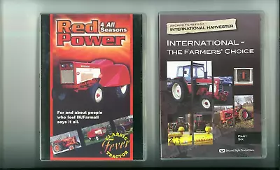 2 X IH INTERNATIONAL HARVESTER FARMALL McCORMICK CLASSIC TRACTOR DVD OVER 2.5HR • £11.95