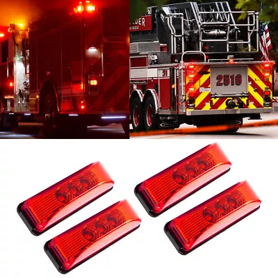 LED Side Marker Red Lights Clearance Light For Truck Trailer RV Waterproof • $13.99