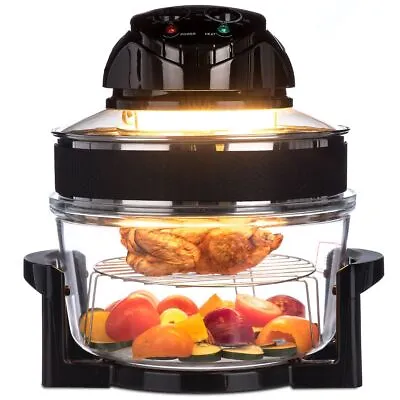 17L Halogen Air Fryer Rotary Convection Oven Multi Cooker Low Fat Health Black  • £129.95