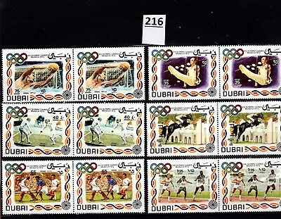 Ko 2x Dubai - Mnh - Sports - Olympics - Animals - Horses - Architecture  • $0.01