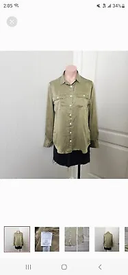 J.crew 100% Silk Button Up Shirt Sz 4 • $16