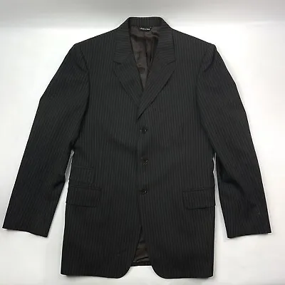 Paul Smith London Made In Italy Button Up Striped Dark Gray Wool Suit Jacket40 • $42.50