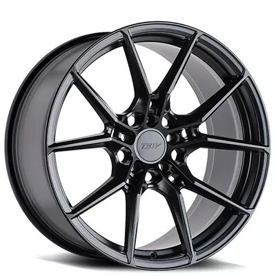 18x8.5  Staggered TSW Wheels Neptune Semi Gloss Black Rotary Forged Rims • $1344