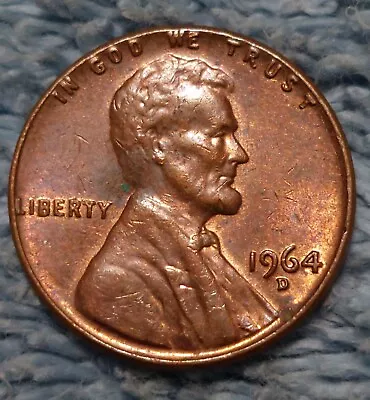 1964 Penny Mint Mark D Double Die  • $13.50