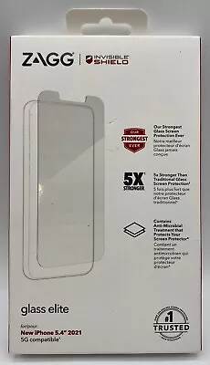 Zagg Invisible Shield Glass Elite New IPhone 5.4  2021 5G Screen Protector  • $10.49