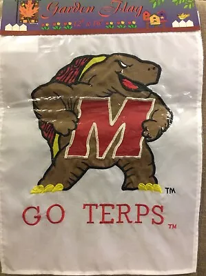 Evergreen Flag GO TERPS Garden Flag 12  X 16  University Of Maryland New • $11.99