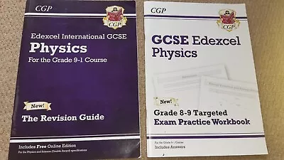 CGP Edexcel IGCSE Physics 9-1 Revision Book And Higher Level Workbook • £4.40