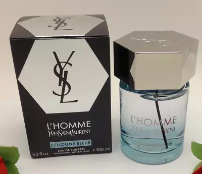 L'homme Cologne Bleue By Yves Saint Laurent For Men EDT 3.3 / 3.4 Oz New In Box • $79.99