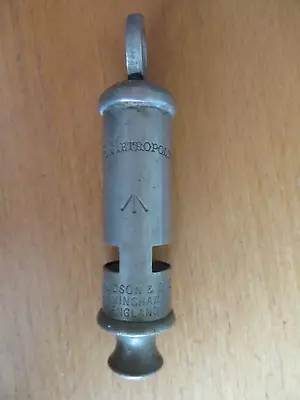 £30 • Buy THE METROPOLITAN POLICE WHISTLE WD ARROW MARK  MILITARY  J HUDSON & CO Ltd