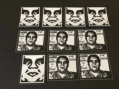 SHEPARD FAIREY OBEY GIANT Andre The Giant Has A Posse Sticker X10 Genuine • £9