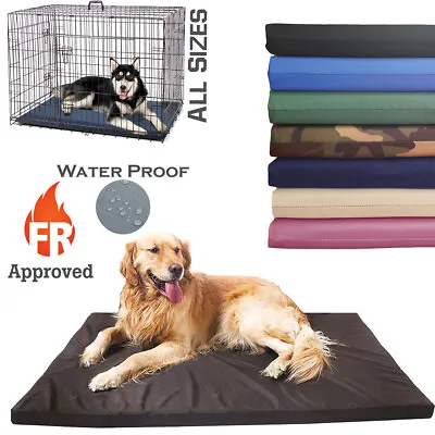 £15.95 • Buy Waterproof Dog Cage Mat FR Approved Heavy Duty Mattress Outdoor Crate Bed Pad